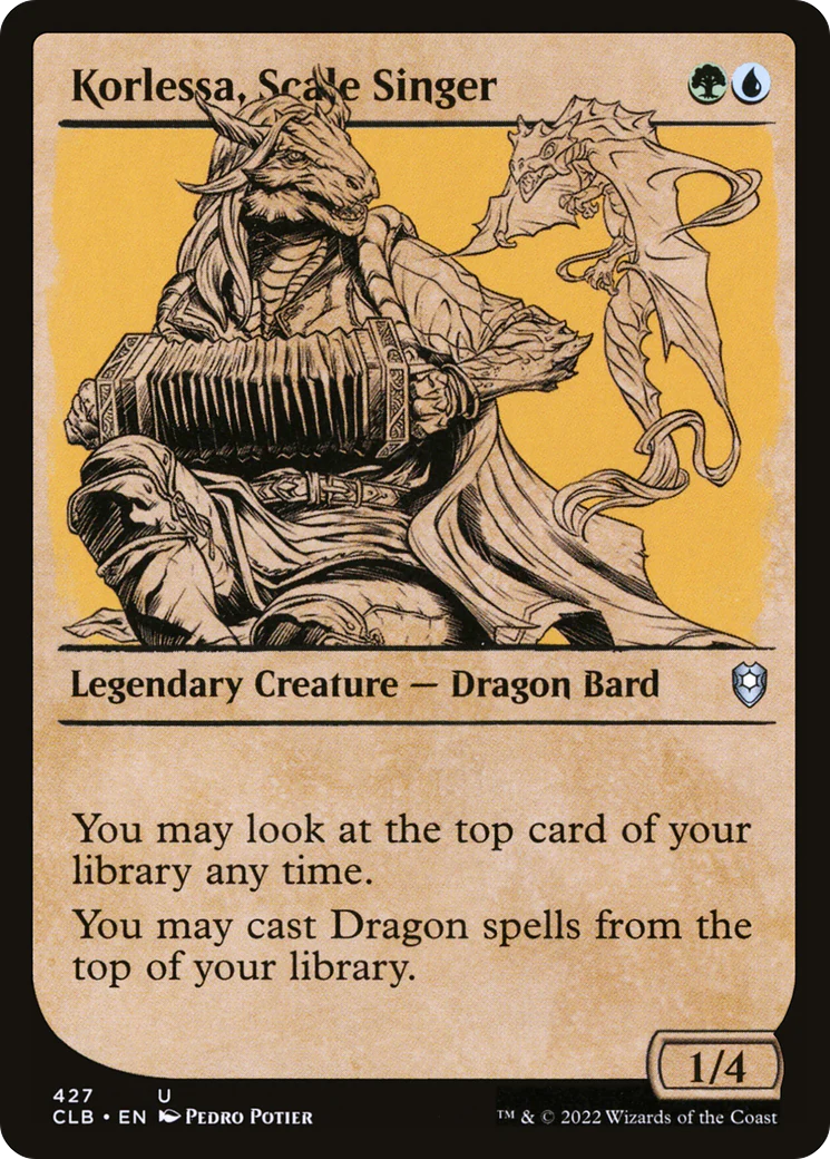 Korlessa, Scale Singer (Showcase) (CLB-427)  Foil - Commander Legends: Battle for Baldur's Gate: (Showcase)