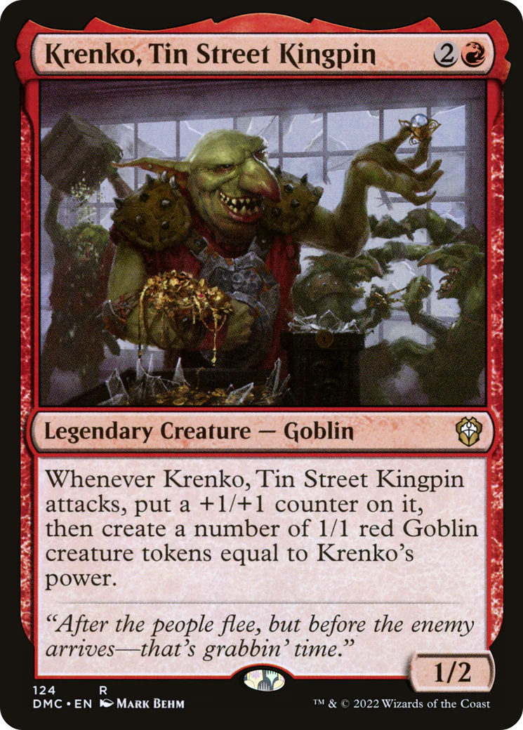 Krenko, Tin Street Kingpin (DMC-124)  - Dominaria United Commander