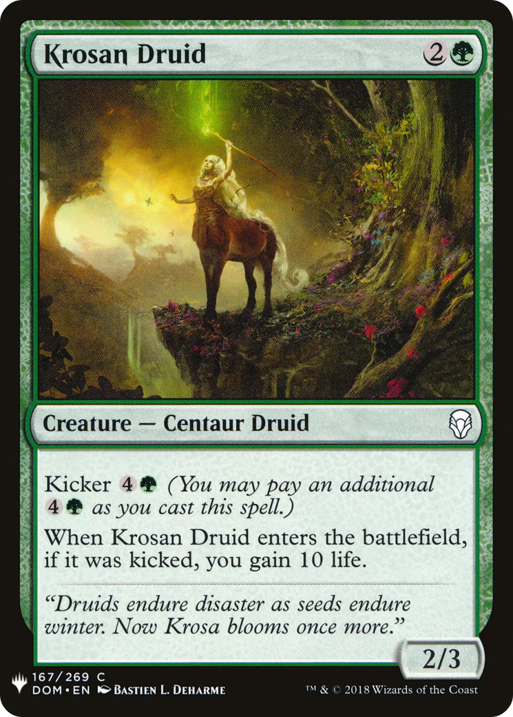 Krosan Druid (LIST-167)  - The List