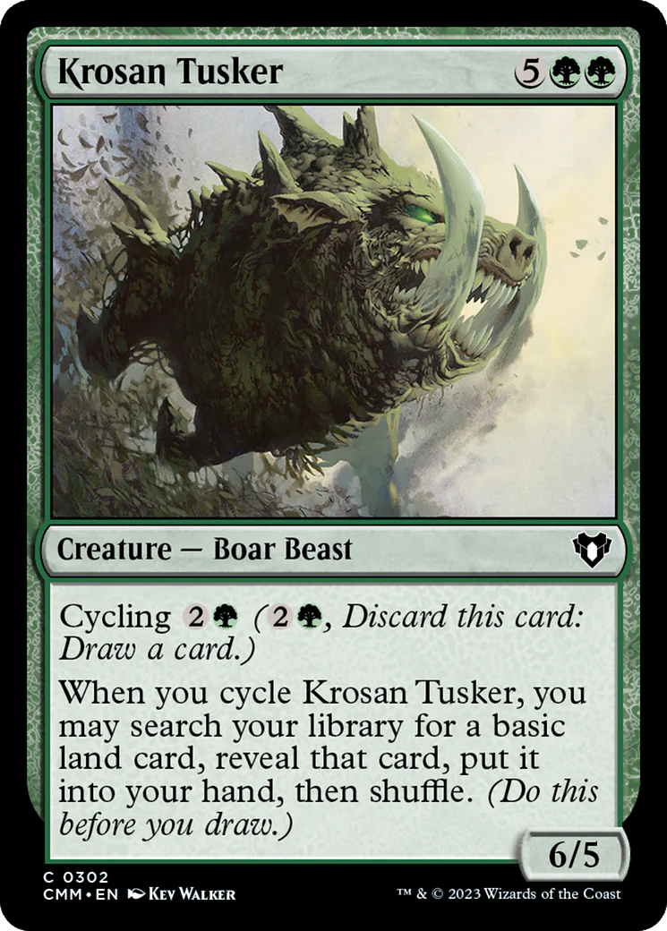 Krosan Tusker (CMM-302)  Foil - Commander Masters