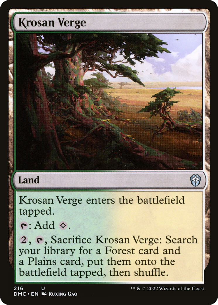 Krosan Verge (DMC-216)  - Dominaria United Commander