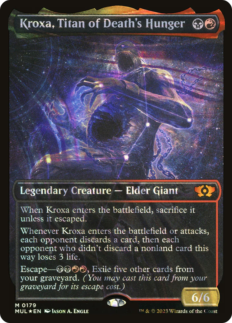 Kroxa, Titan of Death's Hunger (Halo Foil) (MUL-179)  Foil - Multiverse Legends: (Showcase)