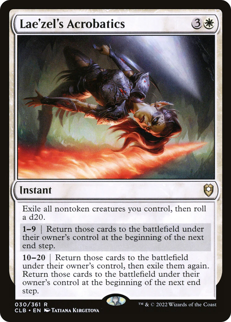 Lae'zel's Acrobatics (CLB-030)  Foil - Commander Legends: Battle for Baldur's Gate