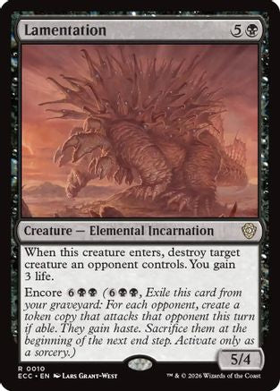 Lamentation (ECC-010)  - Commander: Lorwyn Eclipsed