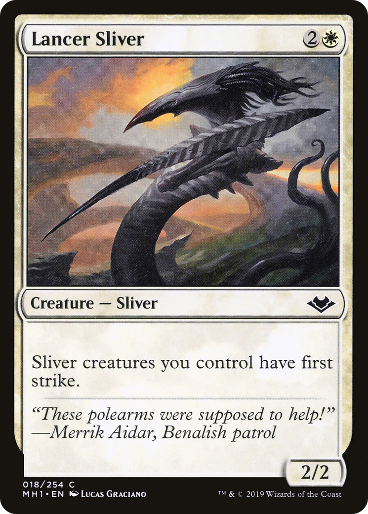 Lancer Sliver (MH1-018)  Foil - Modern Horizons