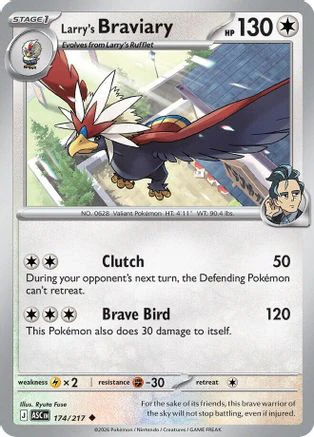 Larry's Braviary 174  - Reverse Holofoil ME Ascended Heroes - Uncommon