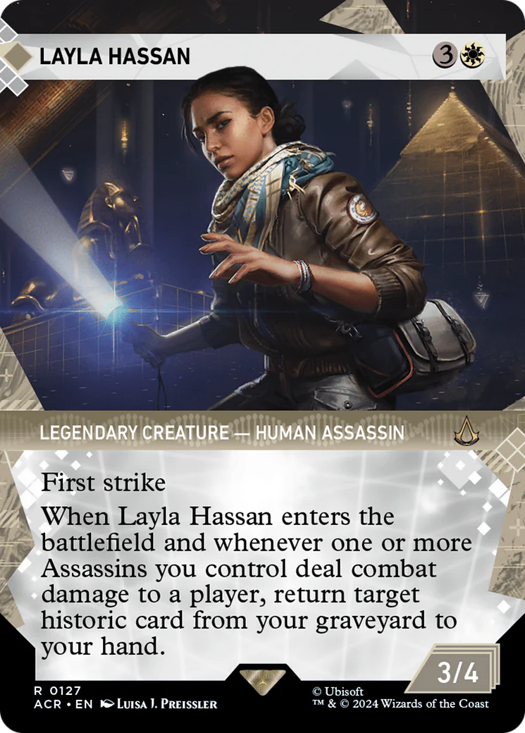 Layla Hassan (Showcase) (ACR-127)  Foil - Assassin's Creed: (Showcase) (Borderless)