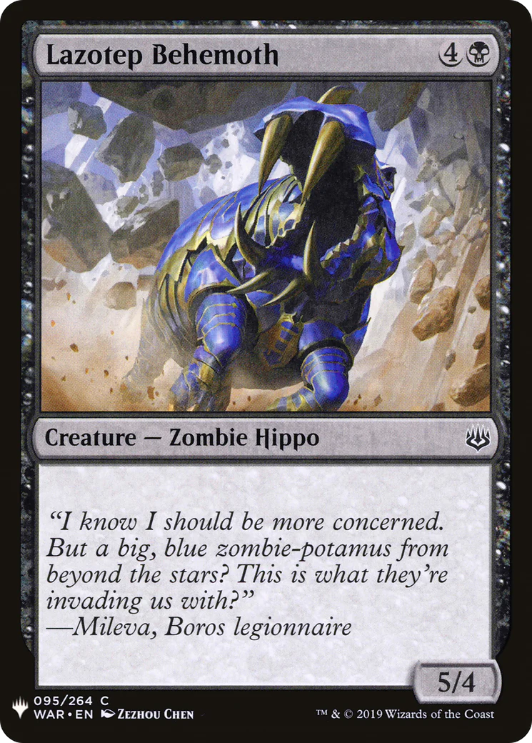Lazotep Behemoth (LIST-WAR-95)  - The List