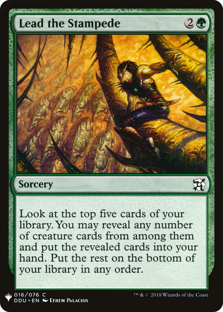 Lead the Stampede (LIST-016)  - The List