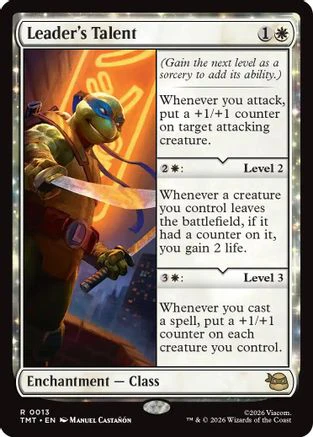 Leader's Talent (TMT-013)  - Teenage Mutant Ninja Turtles