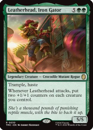 Leatherhead, Iron Gator (TMC-030)  - Commander: Teenage Mutant Ninja Turtles