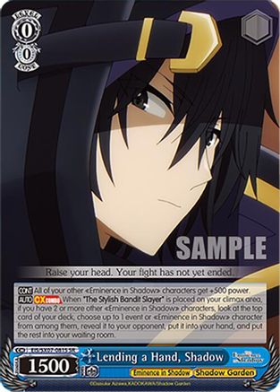 Lending a Hand, Shadow (SR) (EIS/SX07-081S) - The Eminence in Shadow