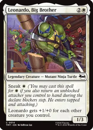 Leonardo, Big Brother (TMT-014)  - Teenage Mutant Ninja Turtles