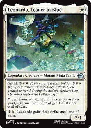 Leonardo, Leader in Blue (TMT-016)  - Teenage Mutant Ninja Turtles