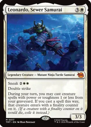 Leonardo, Sewer Samurai (TMT-017)  - Teenage Mutant Ninja Turtles