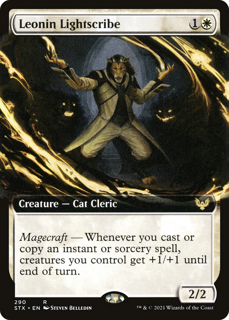 Leonin Lightscribe (Extended Art) (STX-290)  - Strixhaven: School of Mages: (Extended Art)