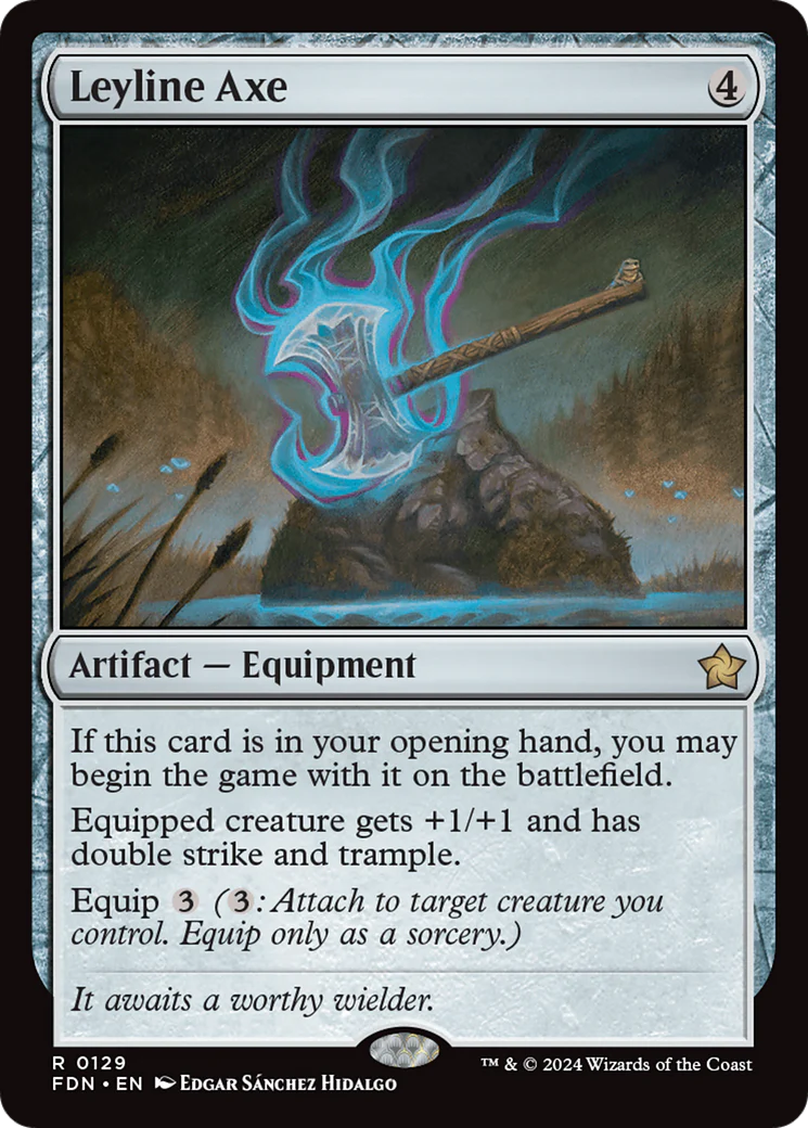Leyline Axe (FDN-129) Foil - Foundations