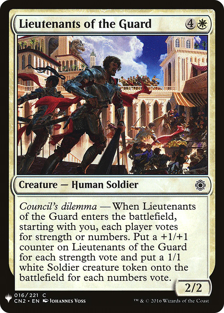 Lieutenants of the Guard (LIST-016)  - The List