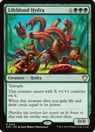 Lifeblood Hydra (SOC-274)  - Commander: Secrets of Strixhaven