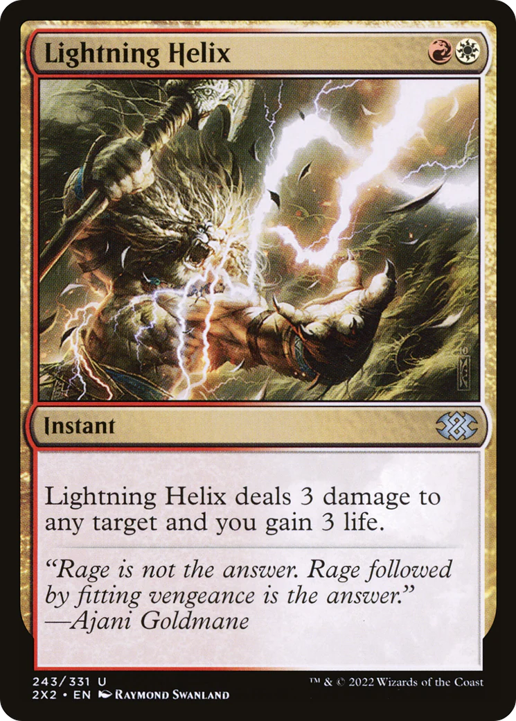 Lightning Helix (2X2-243)  Foil - Double Masters 2022