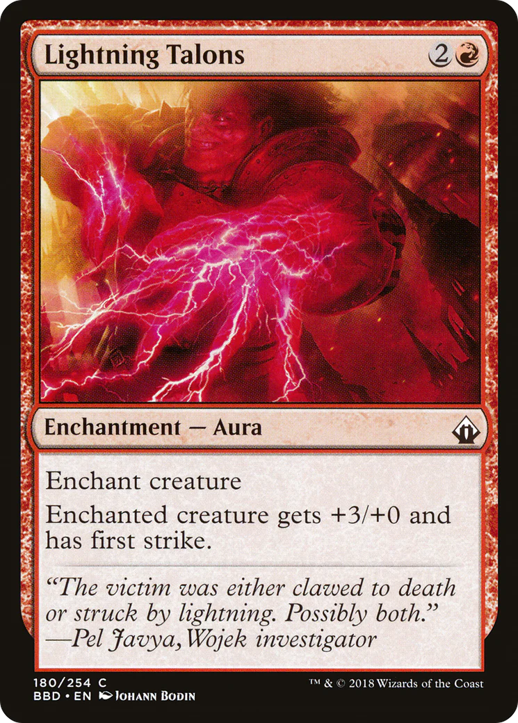 Lightning Talons (BBD-180) Foil - Battlebond