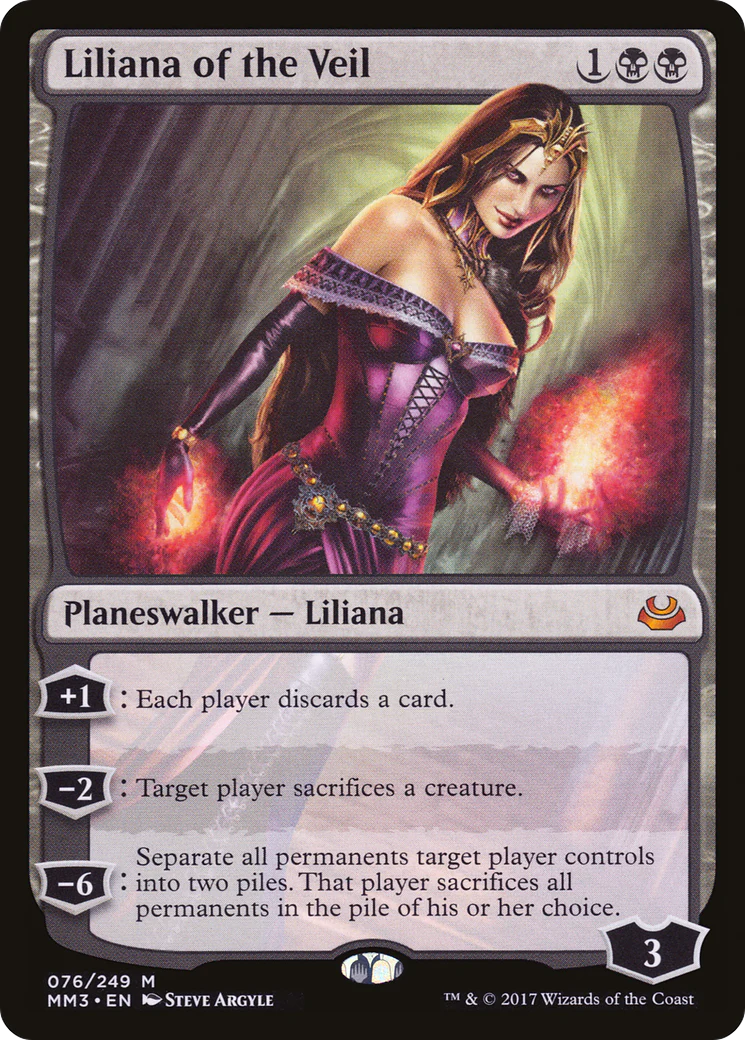 Liliana of the Veil (MM3-076)  Foil - Modern Masters 2017