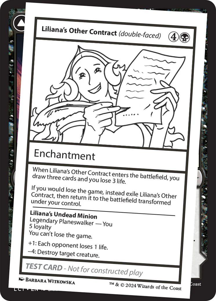 Liliana's Other Contract (double-faced) (MB2PC-)  - Mystery Booster 2