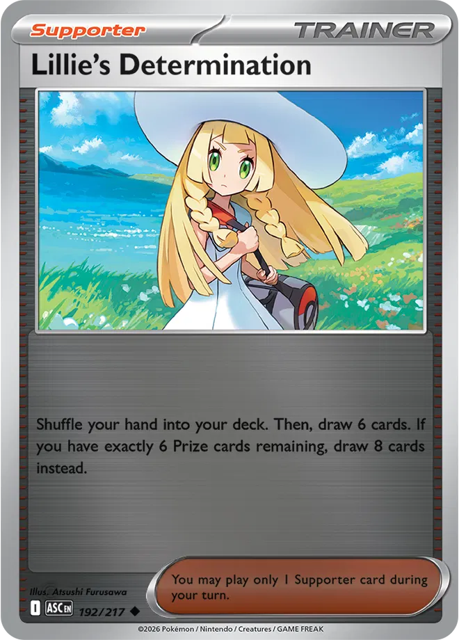Lillie's Determination 192  - Reverse Holofoil ME Ascended Heroes - Uncommon