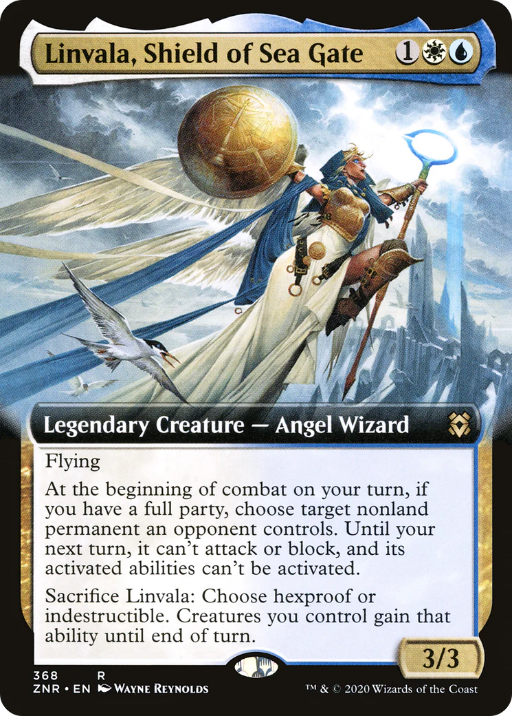 Linvala, Shield of Sea Gate (Extended Art) (ZNR-368)  - Zendikar Rising
