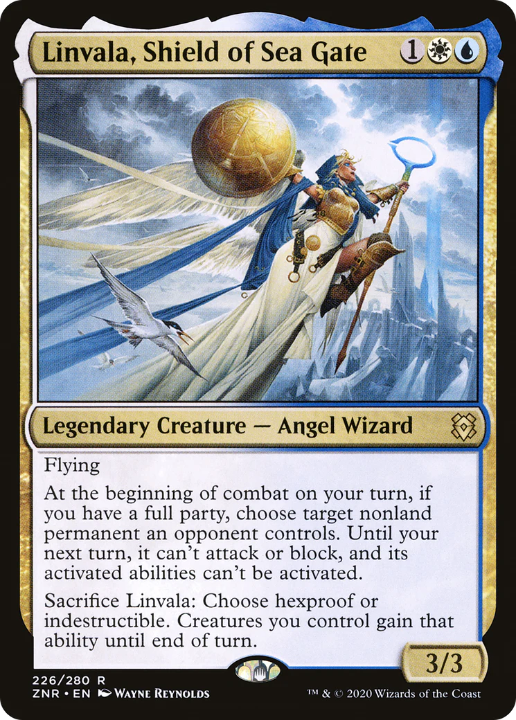 Linvala, Shield of Sea Gate (ZNR-226)  Foil - Zendikar Rising