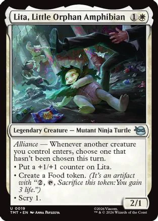Lita, Little Orphan Amphibian (TMT-019)  Foil - Teenage Mutant Ninja Turtles