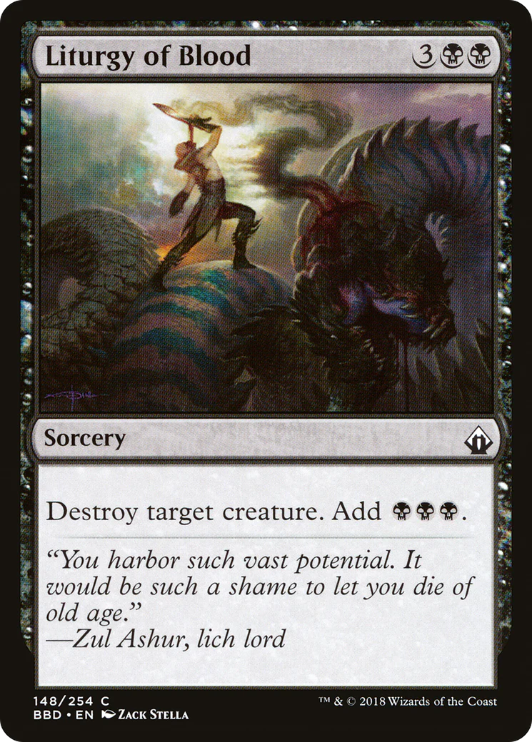 Liturgy of Blood (BBD-148)  Foil - Battlebond