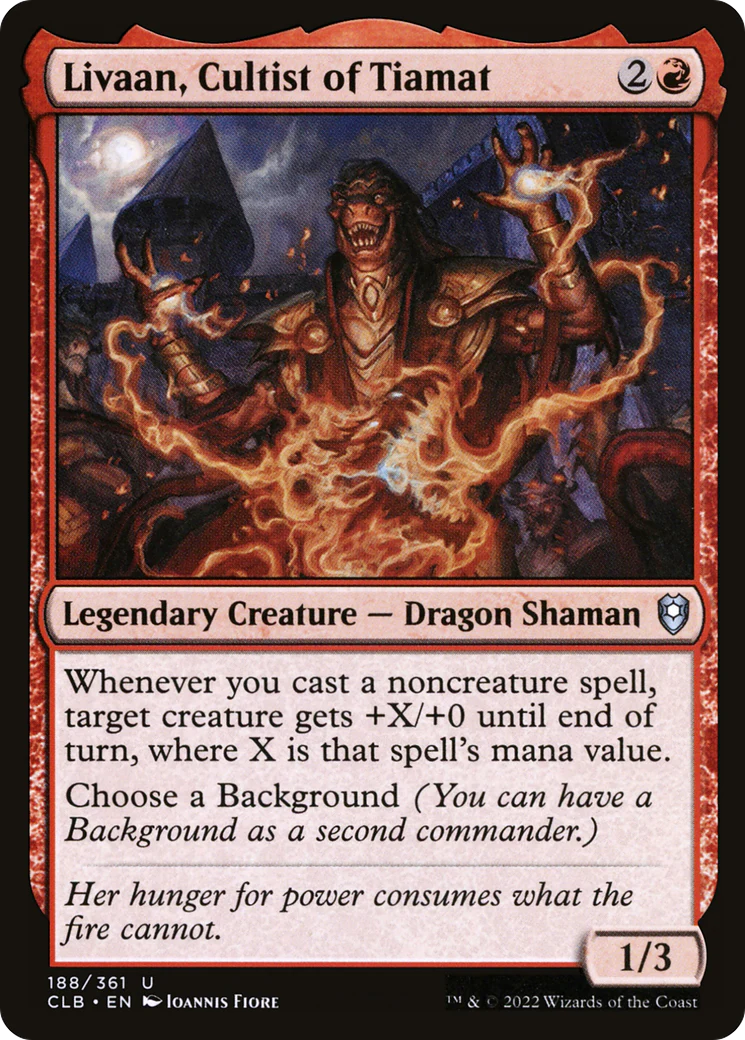Livaan, Cultist of Tiamat (CLB-188)  - Commander Legends: Battle for Baldur's Gate