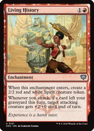 Living History (SOS-121) Foil - Secrets of Strixhaven