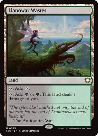 Llanowar Wastes (SOC-383)  - Commander: Secrets of Strixhaven