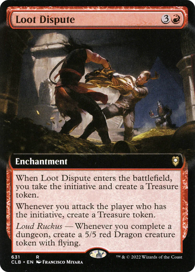 Loot Dispute (Extended Art) (CLB-631)  - Commander Legends: Battle for Baldur's Gate: (Extended Art)