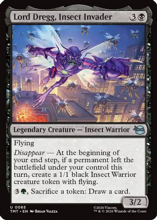 Lord Dregg, Insect Invader (TMT-065)  - Teenage Mutant Ninja Turtles