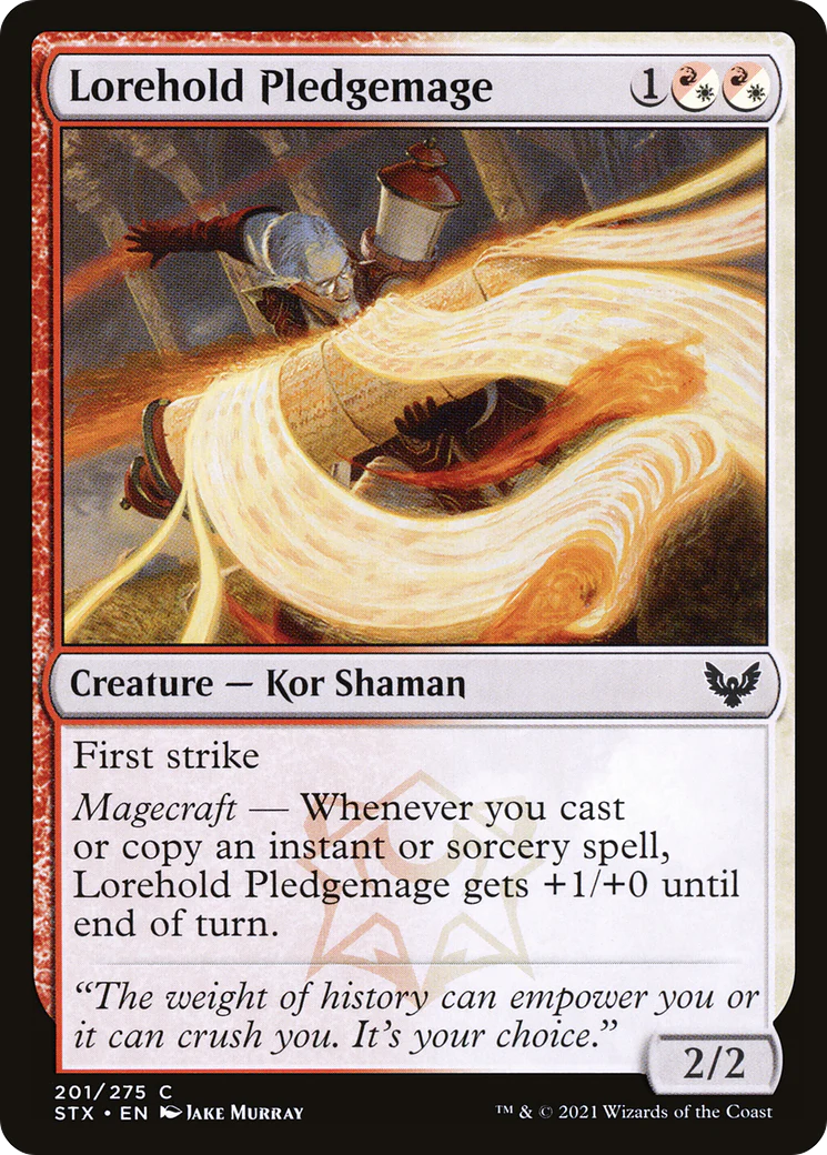 Lorehold Pledgemage (STX-201)  - Strixhaven: School of Mages