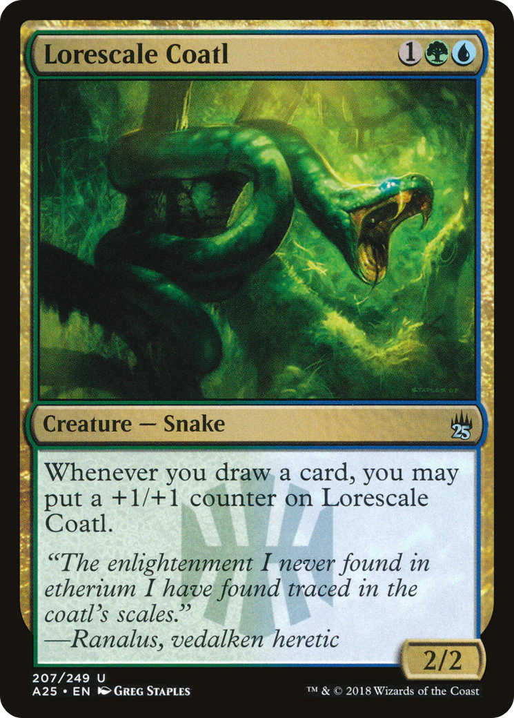 Lorescale Coatl (A25-207)  Foil - Masters 25