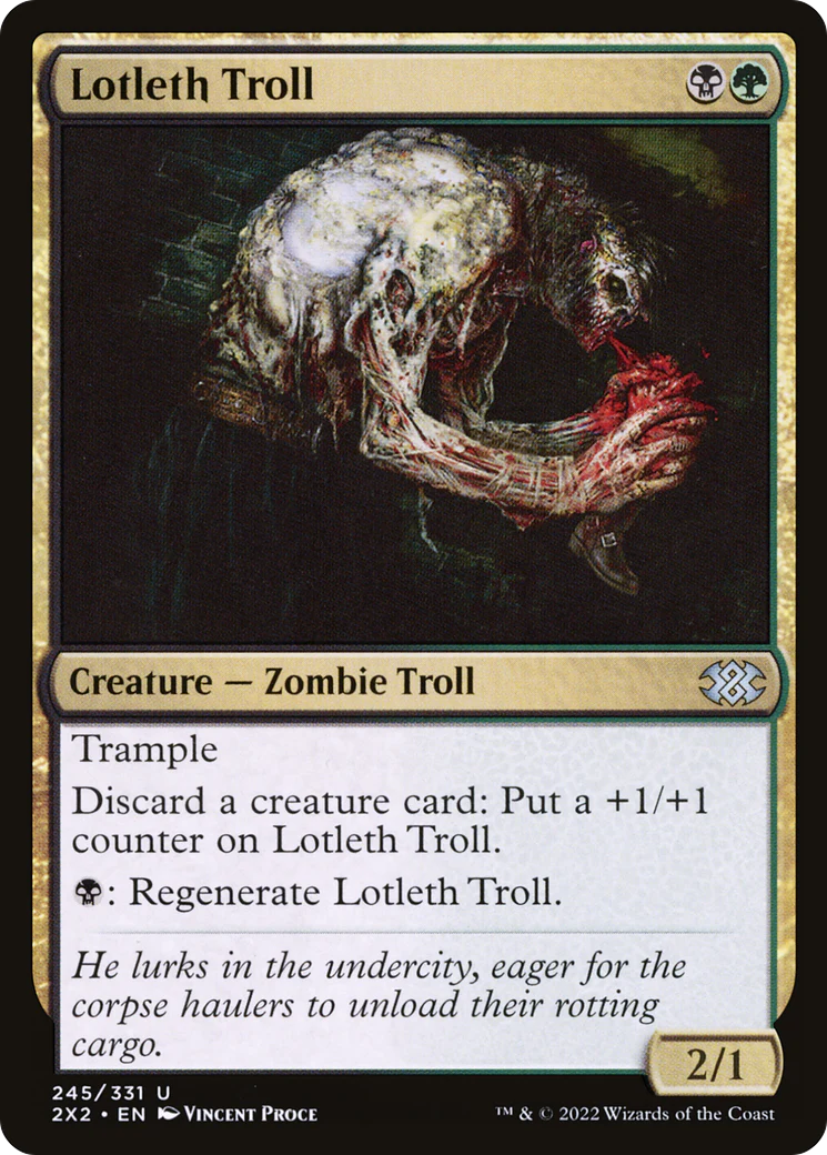 Lotleth Troll (2X2-245)  Foil - Double Masters 2022