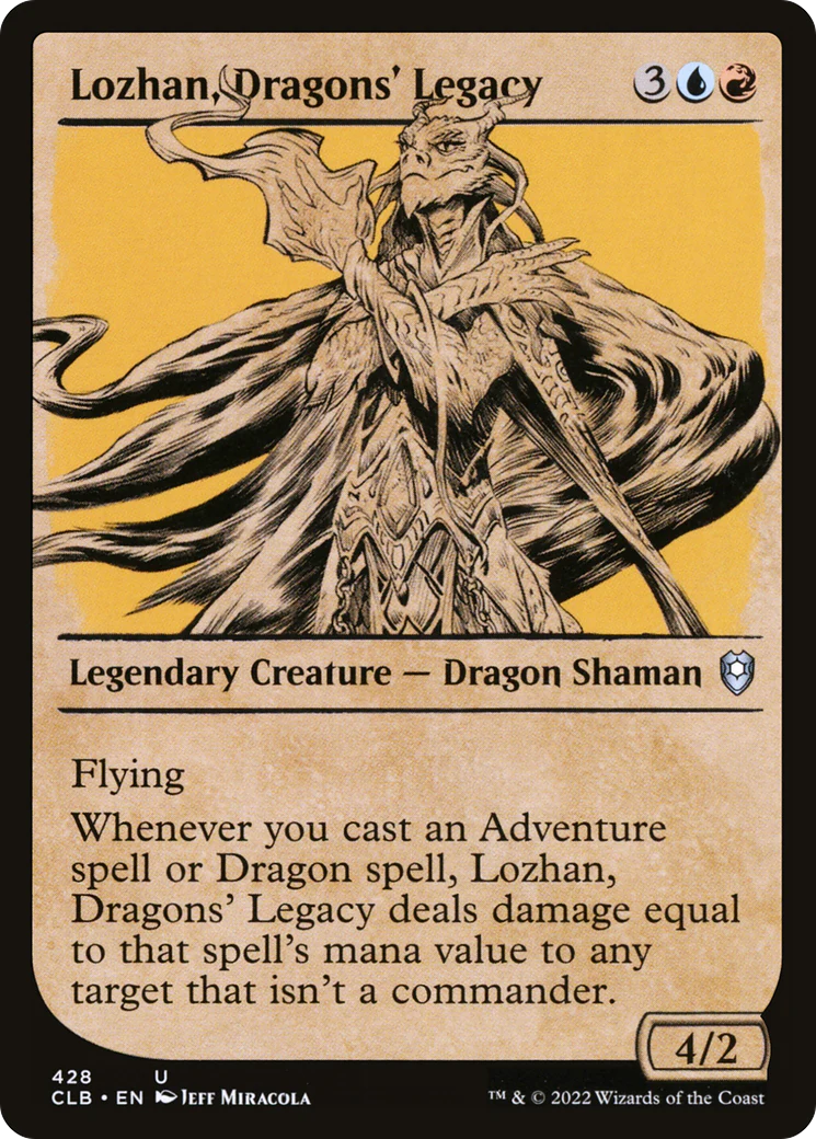Lozhan, Dragons' Legacy (Showcase) (CLB-428)  Foil - Commander Legends: Battle for Baldur's Gate: (Showcase)