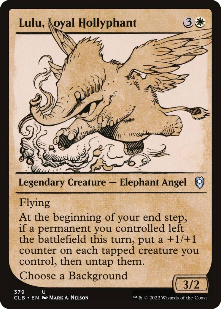 Lulu, Loyal Hollyphant (Showcase) (CLB-379)  - Commander Legends: Battle for Baldur's Gate: (Showcase)