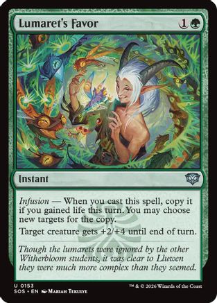 Lumaret's Favor (SOS-153)  Foil - Secrets of Strixhaven