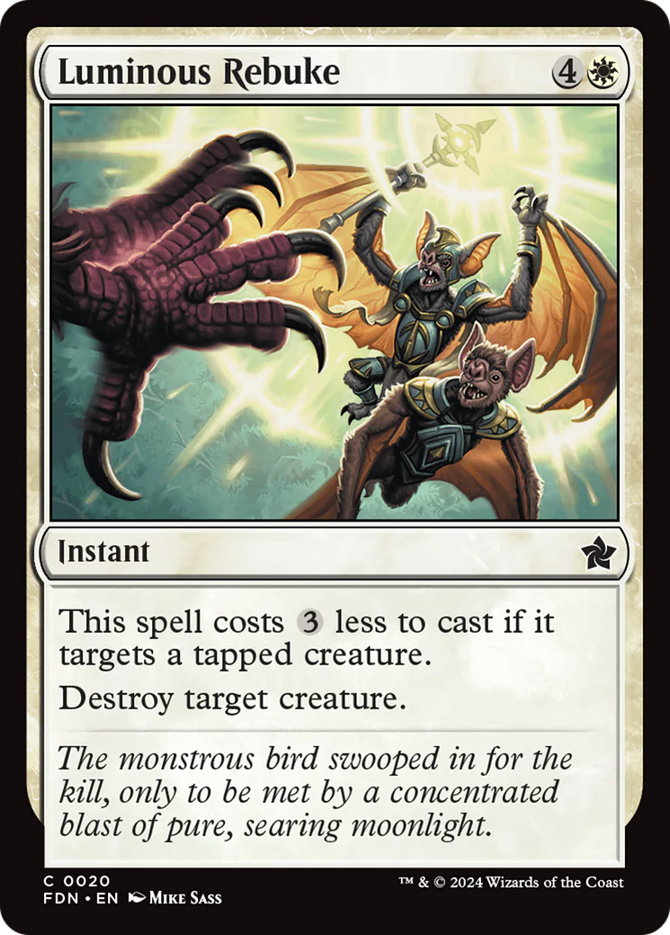 Luminous Rebuke (FDN-020)  Foil - Foundations