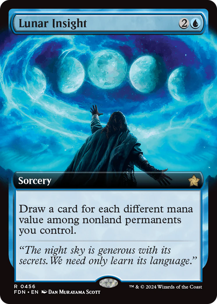 Lunar Insight (Extended Art) (FDN-456)  Foil - Foundations: (Extended Art)