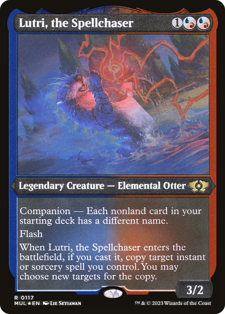 Lutri, the Spellchaser (Foil Etched) (MUL-117)  Foil - Multiverse Legends: (companion)