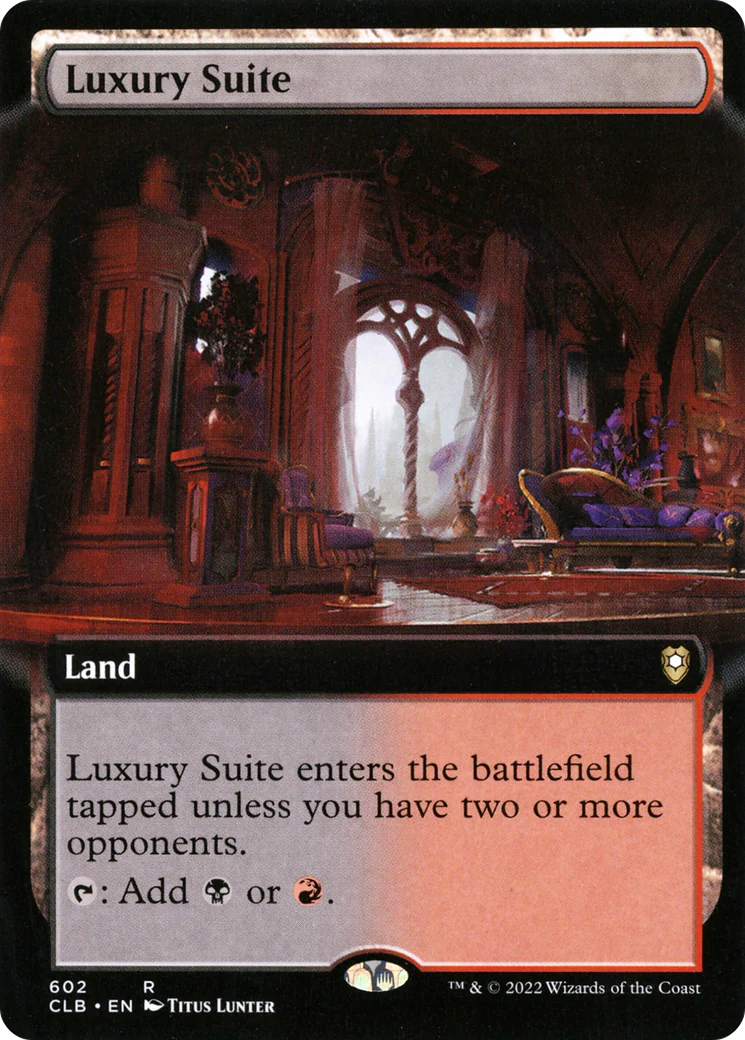 Luxury Suite (Extended Art) (CLB-602)  Foil - Commander Legends: Battle for Baldur's Gate: (Extended Art)