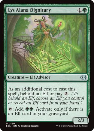 Lys Alana Dignitary (ECL-180) Foil - Lorwyn Eclipsed