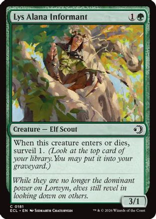 Lys Alana Informant (ECL-181)  Foil - Lorwyn Eclipsed