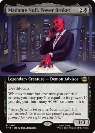 Madame Null, Power Broker (Extended Art) (TMT-265)  Foil - Teenage Mutant Ninja Turtles